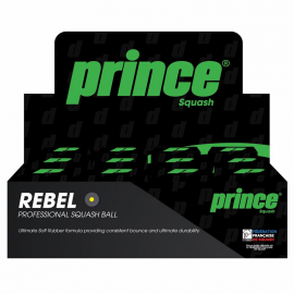 Мячи для сквоша Prince Rebel 1 желтая точка